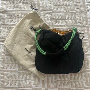 Black Rotunda Sant Hobo Bag EUC